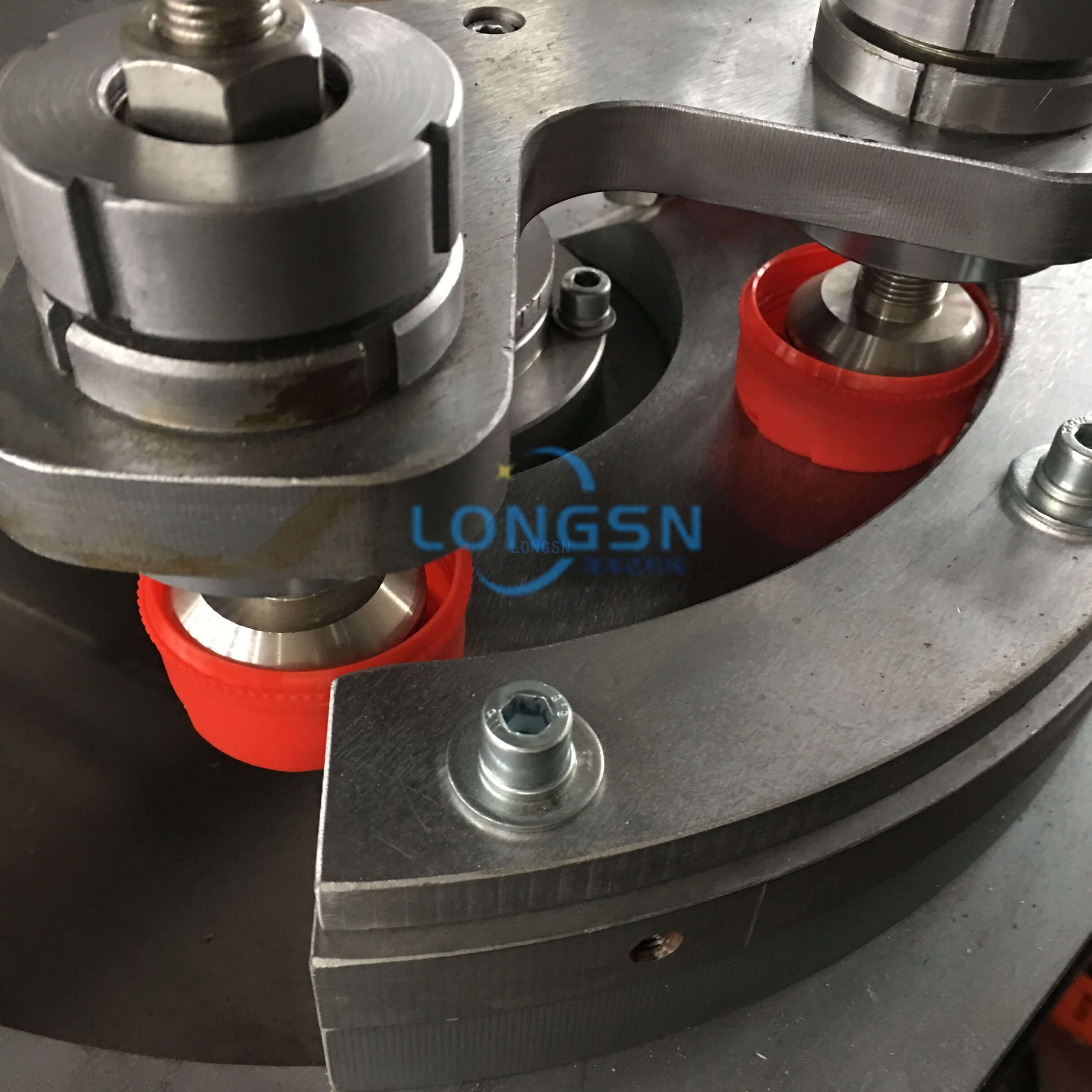 Automatische Kunststoff-Flaschenverschluss-Anti-Diebstahl-Ringschneide-Falzmaschine