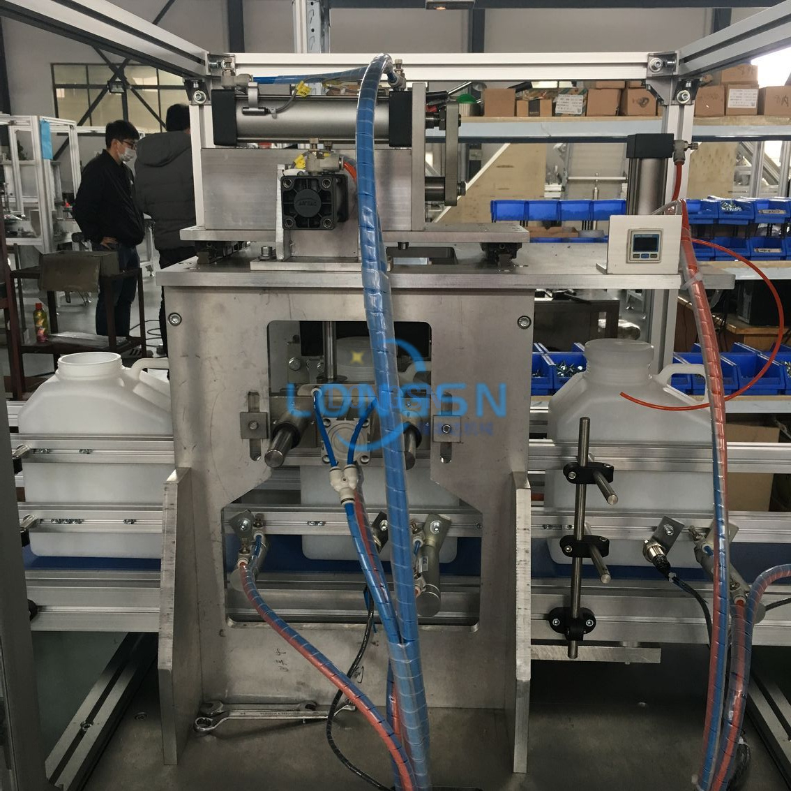 Automatischer Kunststoff leerer Flaschenhals Mund Schneidetestmaschine Schnittmaschine 